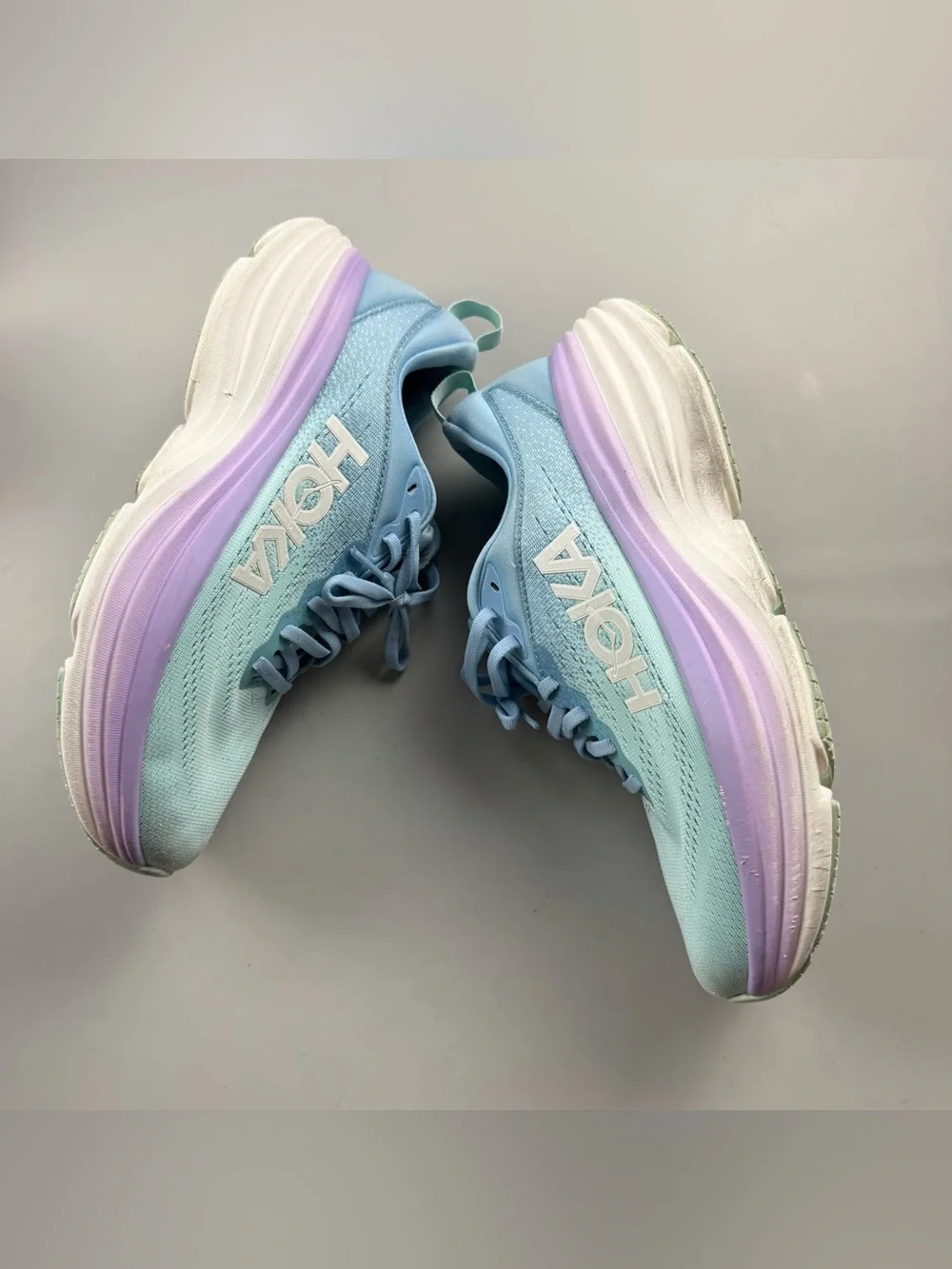 HOKA Bondi 8 Women’s Wide Running Shoes Coastal Sky Blue 9.5 / 9.5D